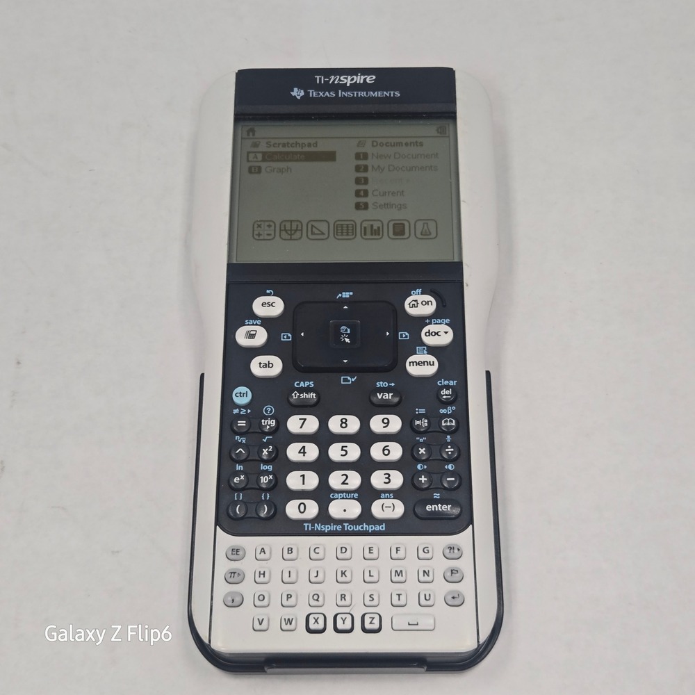 Texas Instruments TI-Nspire Graphing Calculator with Touchpad White Black P-0710